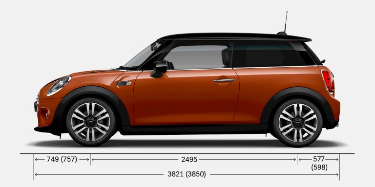 MINI 3 PORTES – VUE LATÉRALE
